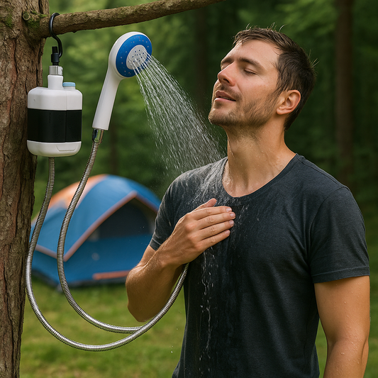 Ducha Portátil Recargable – Baño Outdoor en Minutos