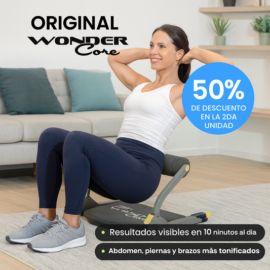 Wonder Core Smart Original – Máquina 6 en 1 – Tonifica y Fortalece sin Gimnasio en 10 Minutos Diarios