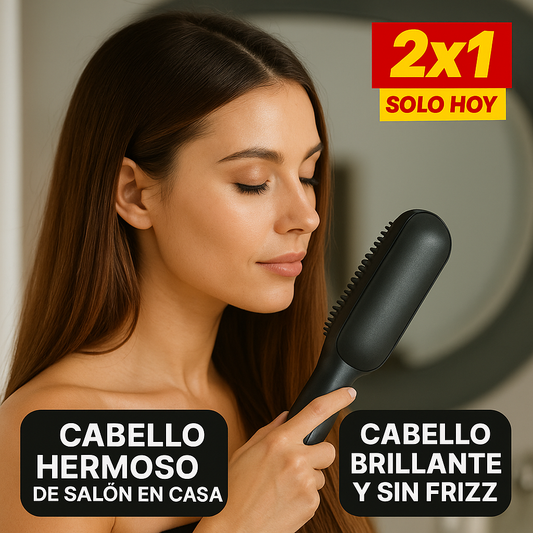 Cepillo Alisador de Cabello – Liso Perfecto – Look de Peluquería en 5 Minutos