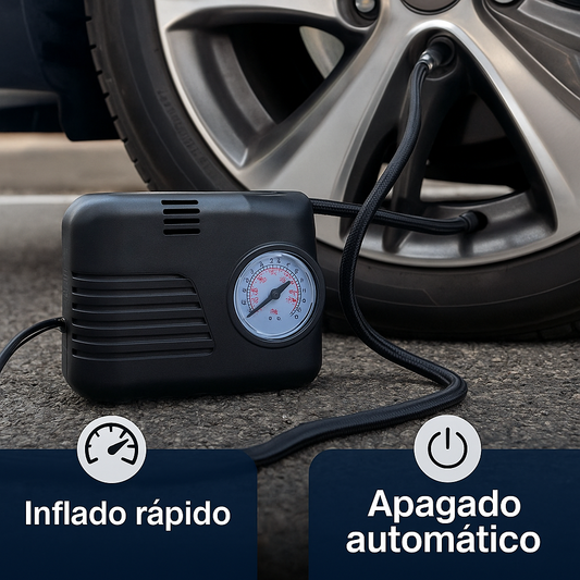 Compresor de Aire Portátil – Infla Neumáticos en Minutos