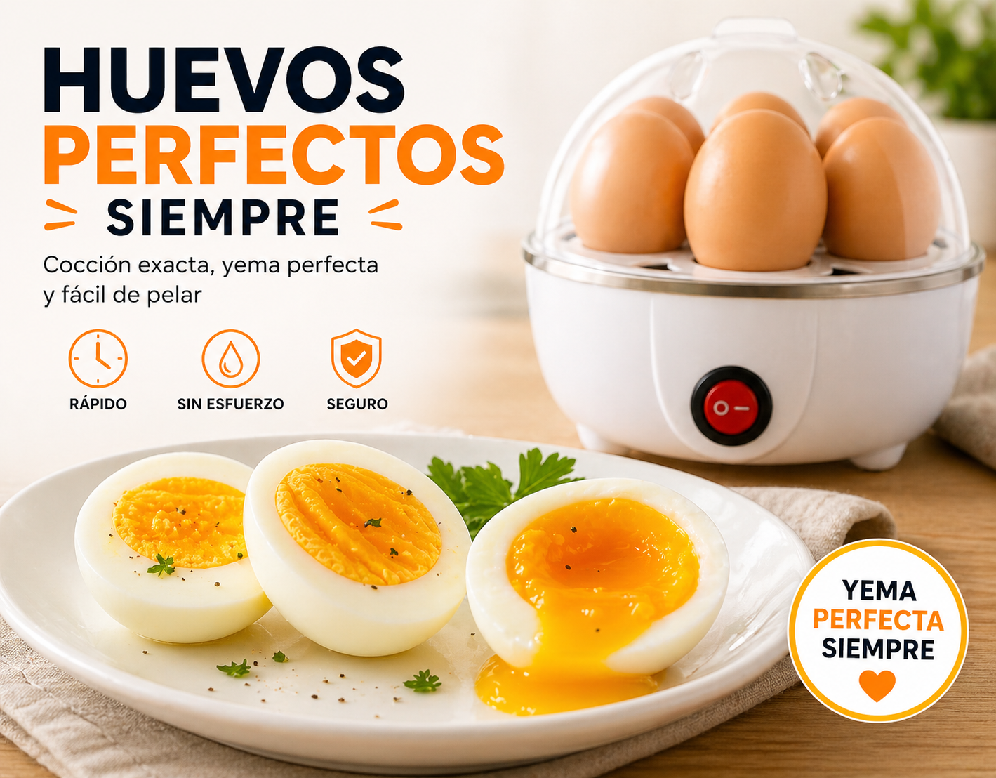EggMaster Pro – Huevos Perfectos en Minutos