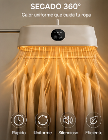 EcoDry Portable - Ropa seca en minutos, sin estrés ni ruido
