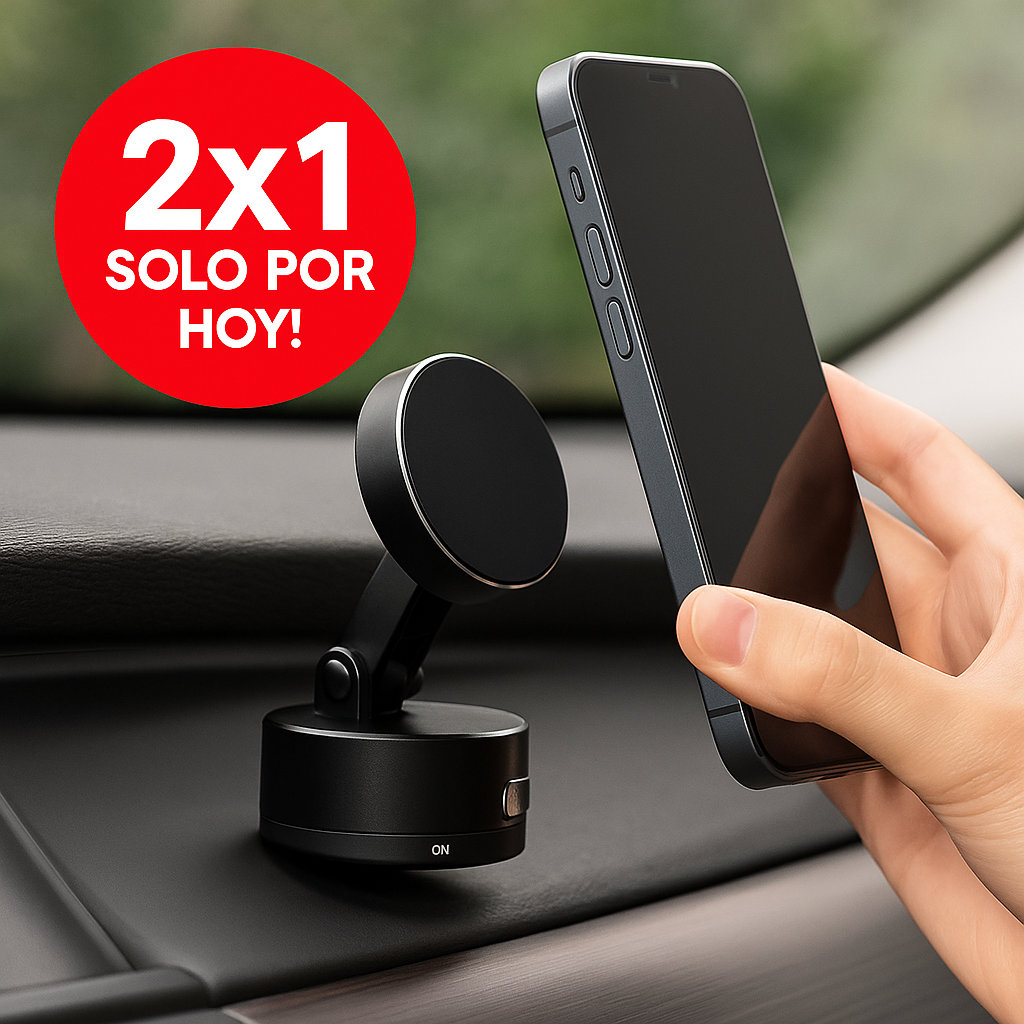 2x1 Soporte Magnético Universal – Rotación Completa