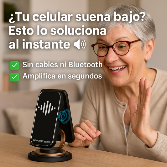 SonicMag™ – Soporte Parlante Sin Cables – Más Volumen al Instante