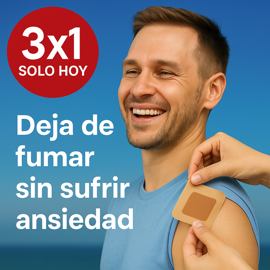 kit mensual tratamiento para dejar de fumar– 3 Cajas de 10 parches antitabaco