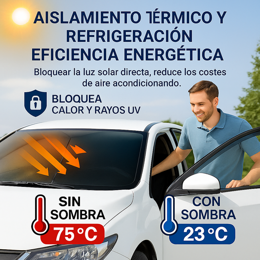 Parasol Retráctil AutoCool™ – Bloquea el Calor y Mantén tu Auto Fresco Todo el Día