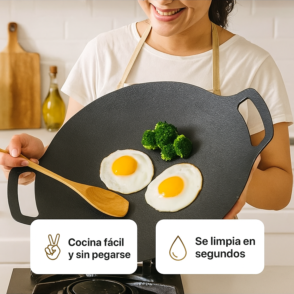 Sartén Premium Antiadherente – Cocina saludable – Sin aceite y sin complicaciones