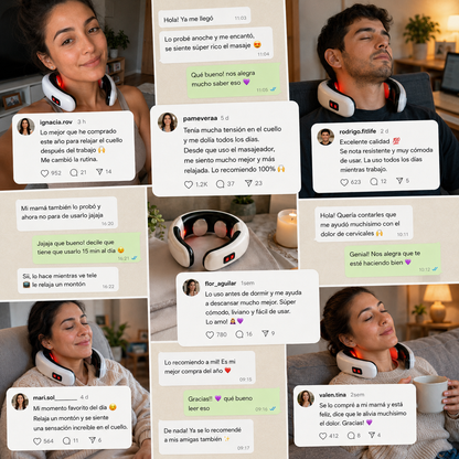 NeckRelax Pro™-Masajeador Cervical Relajante-Vuelve a Sentirte Liviano