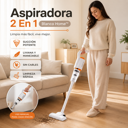 Aspiradora 2 En 1 Blanca Home™