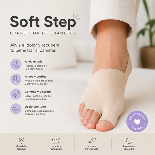 SoftStep™ – Corrector de Juanetes con Gel