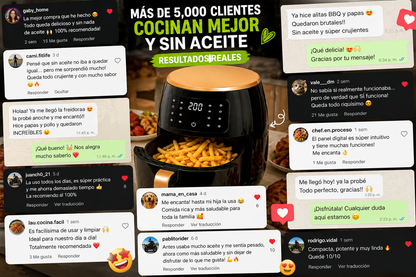 AirFry Elite 6L – Cocción Rápida y Saludable – Resultados Crujientes Sin Aceite