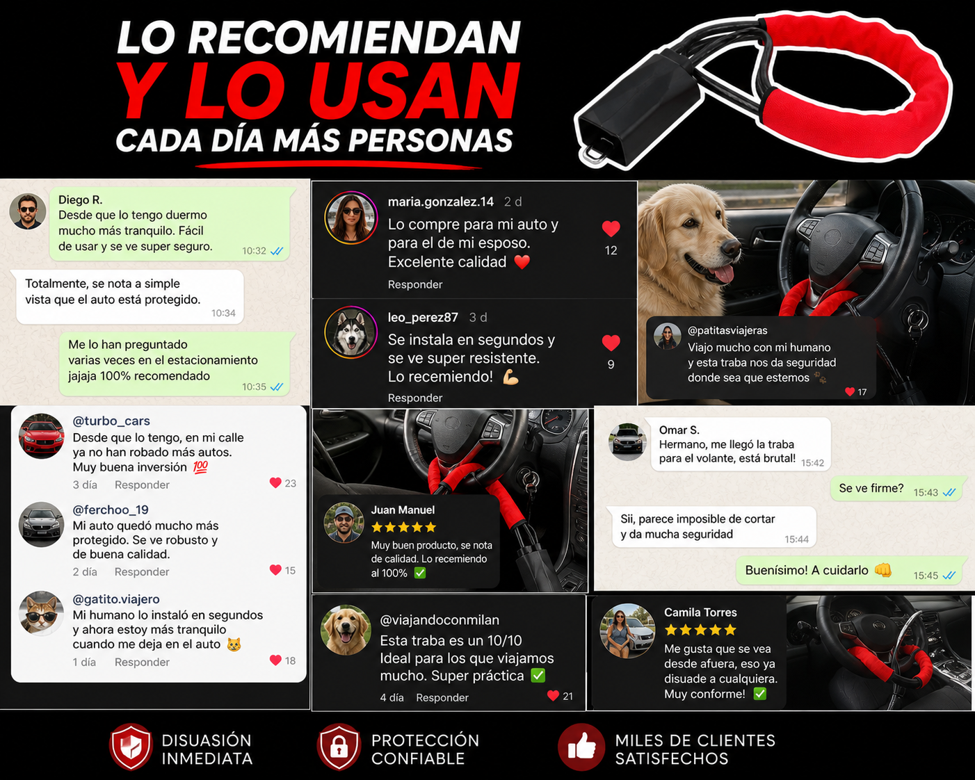 Bloqueo Antirrobo para Volante – Seguridad Total en Segundos