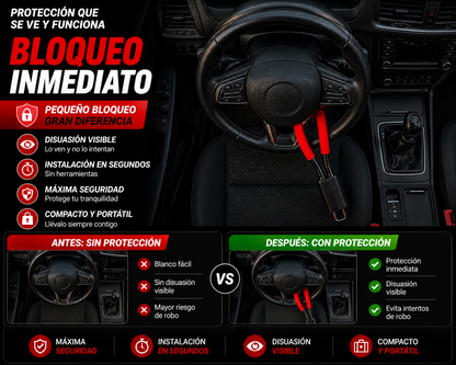 Bloqueo Antirrobo para Volante – Seguridad Total en Segundos