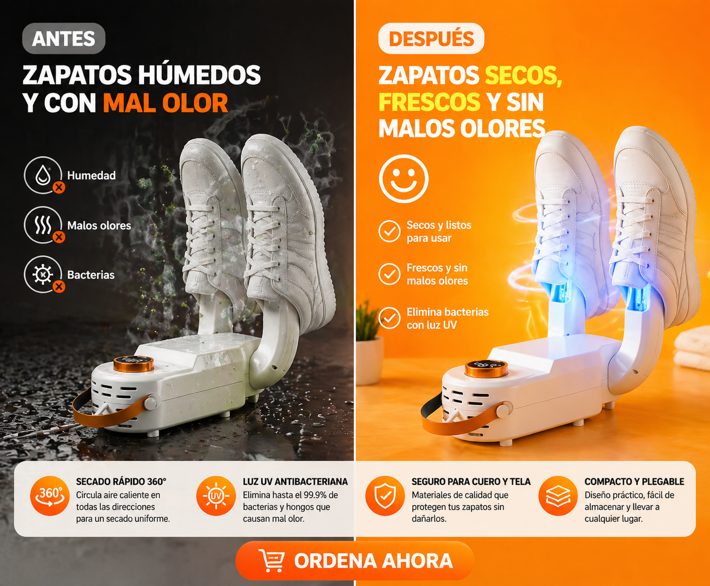ShoeDryer Pro – Secador Eléctrico de Zapatos