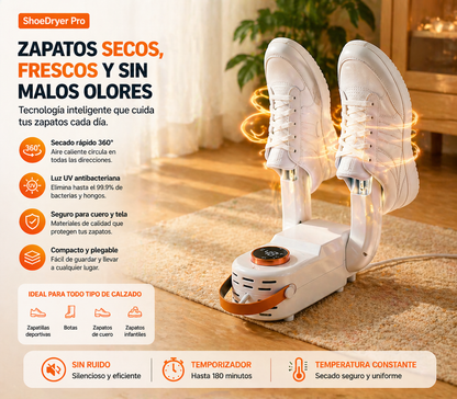 ShoeDryer Pro – Secador Eléctrico de Zapatos