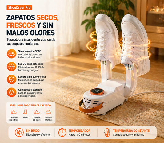 ShoeDryer Pro – Secador Eléctrico de Zapatos