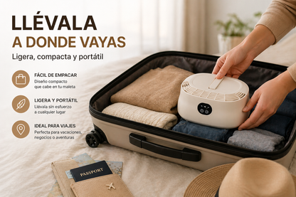 EcoDry Portable - Ropa seca en minutos, sin estrés ni ruido