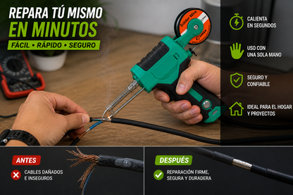 FixPro™ – Pistola de Soldar 5 en 1 – Repara Fácil desde Casa
