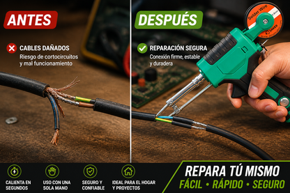 FixPro™ – Pistola de Soldar 5 en 1 – Repara Fácil desde Casa
