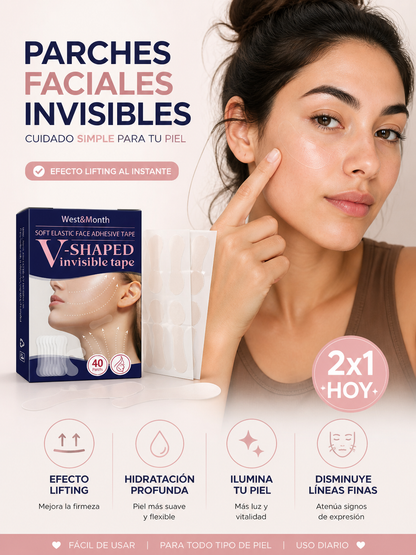 V-Shaped Invisible Tape – Cinta Facial Invisible Efecto Tensor