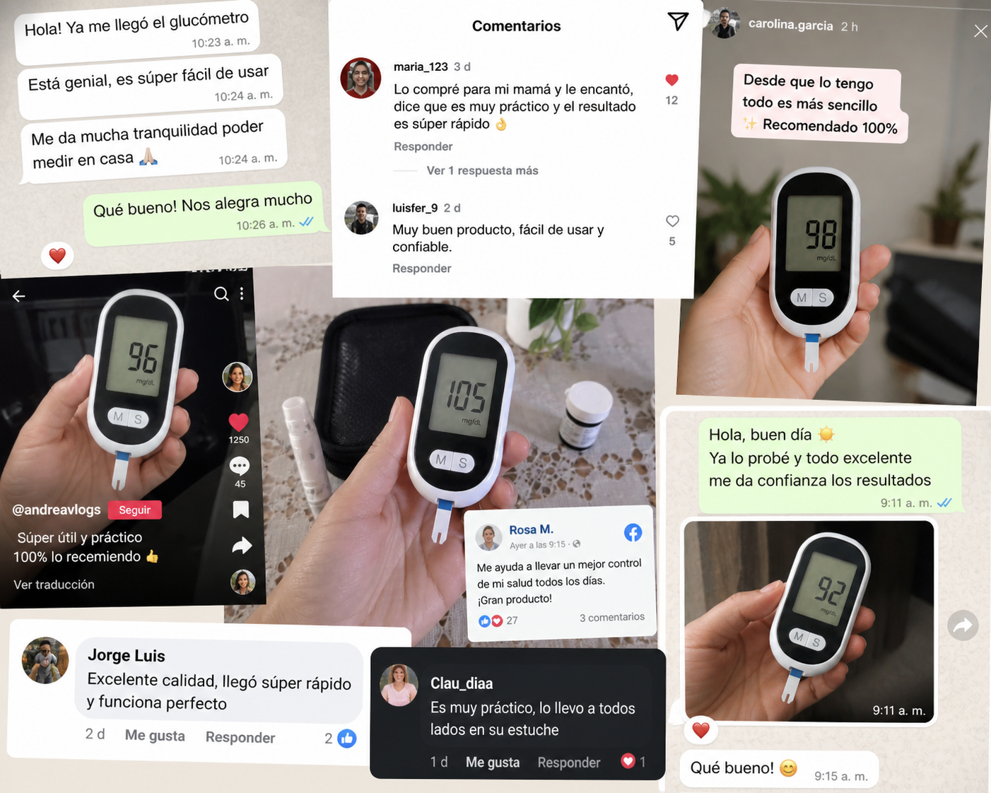 GlucoCheck™ – Controla tu glucosa en segundos desde casa