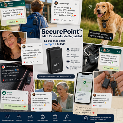 SecurePoint™-Mini Rastreador de Seguridad