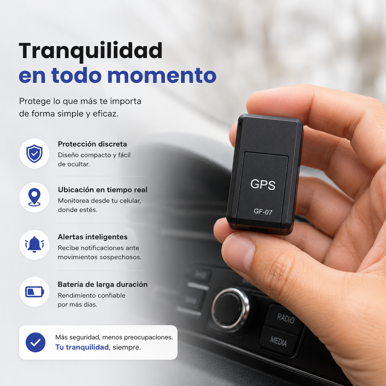 SecurePoint™-Mini Rastreador de Seguridad