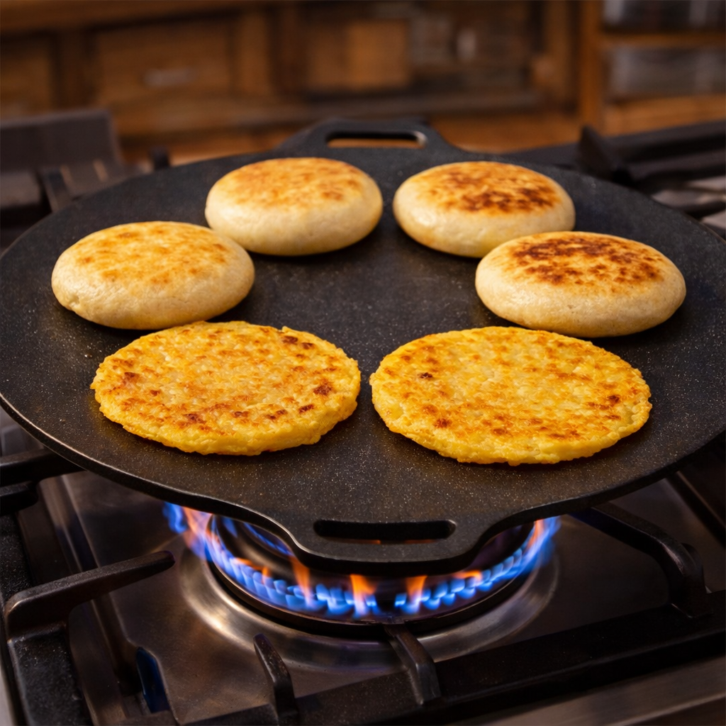 Plancha Antiadherente 30 cm – Multiuso – Resultados Uniformes Desde el Primer Uso