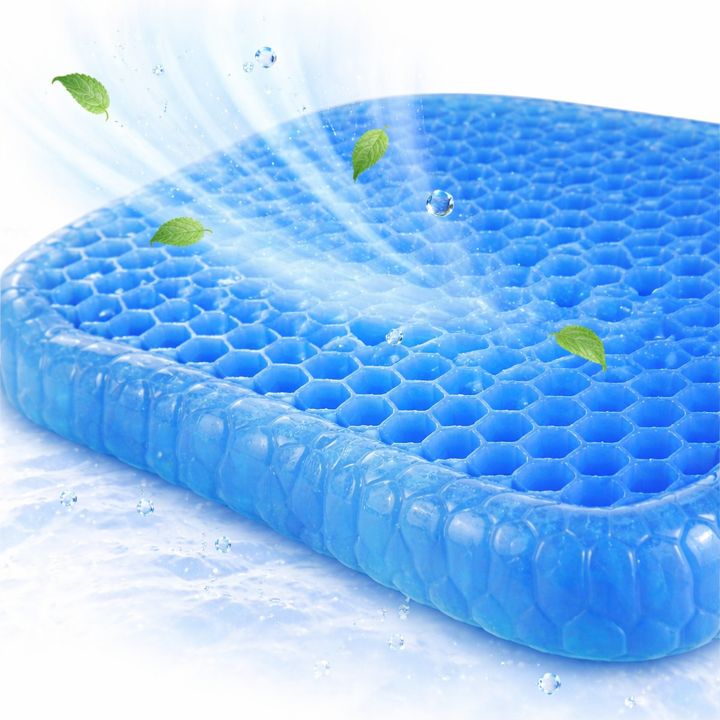 2X1 Cojín Ergonómico de Gel – Reducción de Presión – Sensación de descanso en largas horas sentado