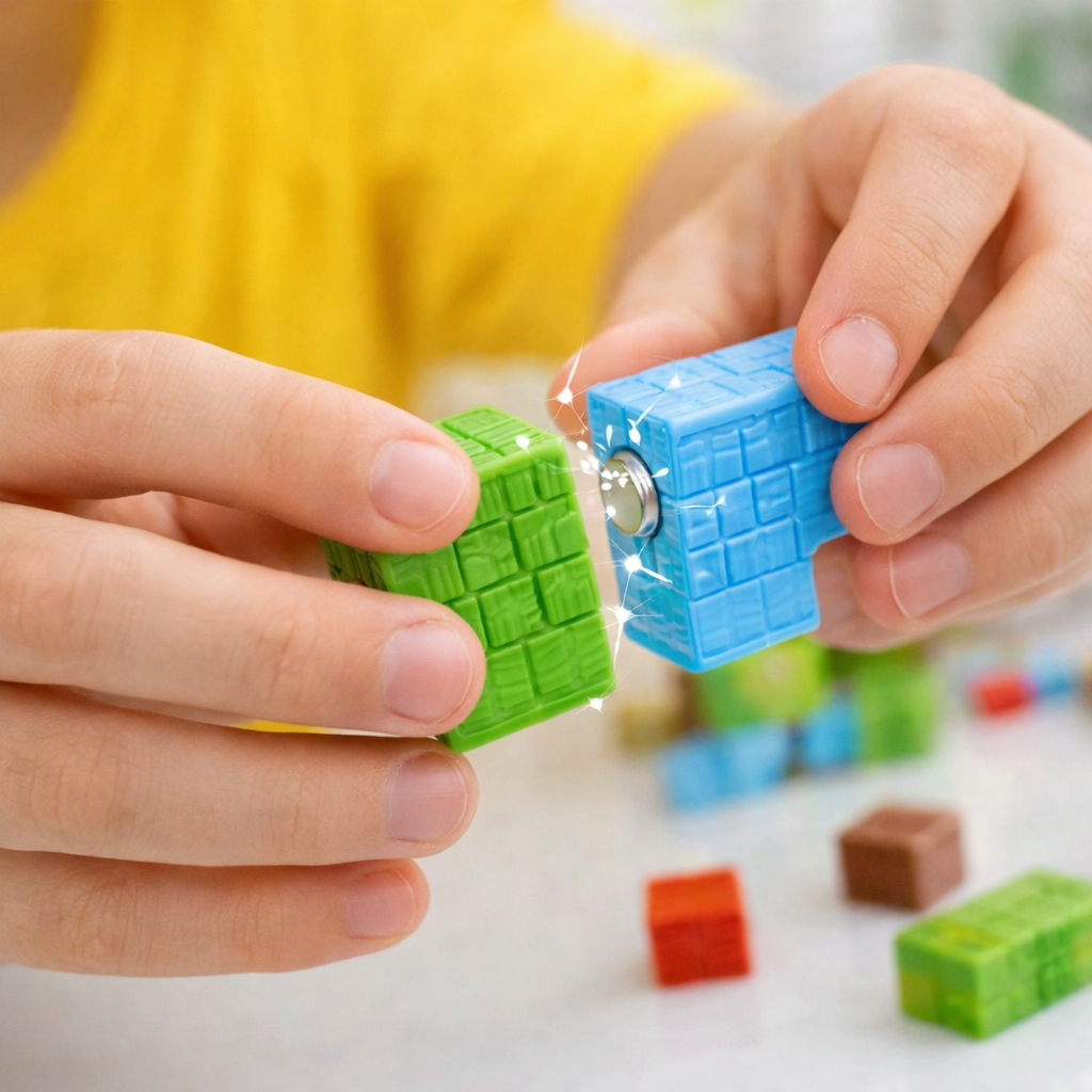 Bloques Magnéticos Tipo Minecraft – Construcción Creativa – Estimula imaginación y lógica jugando