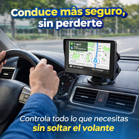 Pantalla Táctil para Auto 7” – Navegación y Llamadas Seguras – Maneja Más Tranquilo Desde el Primer Uso