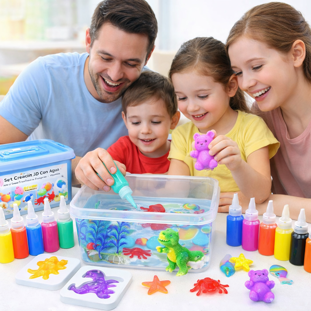 Set de Creación 3D con Agua – Arte y Color – Momentos Creativos para Compartir
