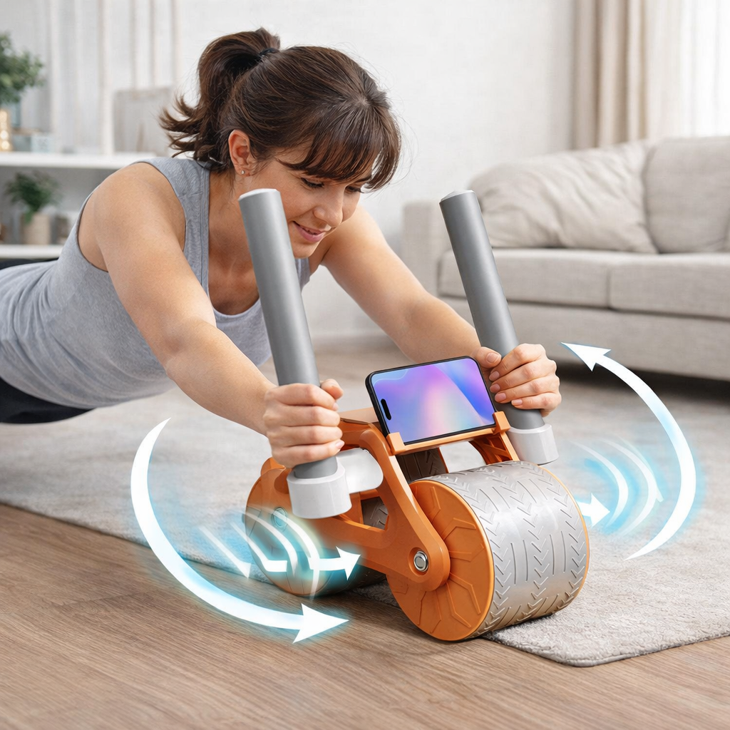Rueda Abdominal Digital – Entrenamiento Guiado – Activa tu Core de Forma Segura desde el Primer Día