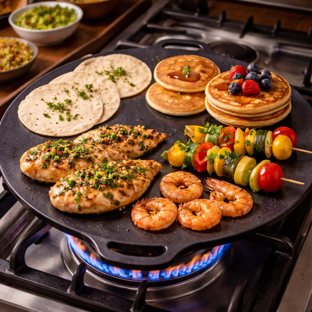 Plancha Antiadherente 30 cm – Multiuso – Resultados Uniformes Desde el Primer Uso