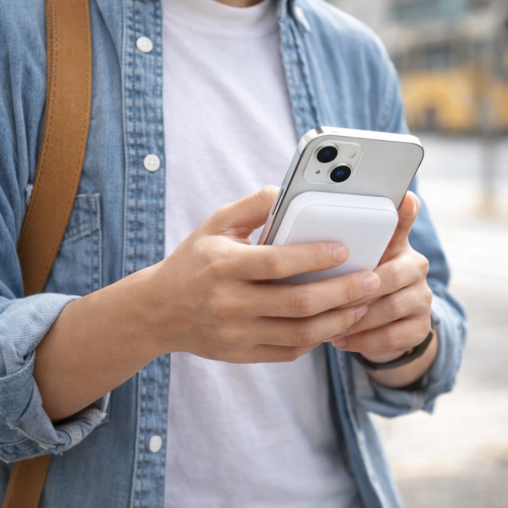 Batería Portátil Magnética – Carga sin Cables –Usa tu iPhone sin Pausas Todo el Día