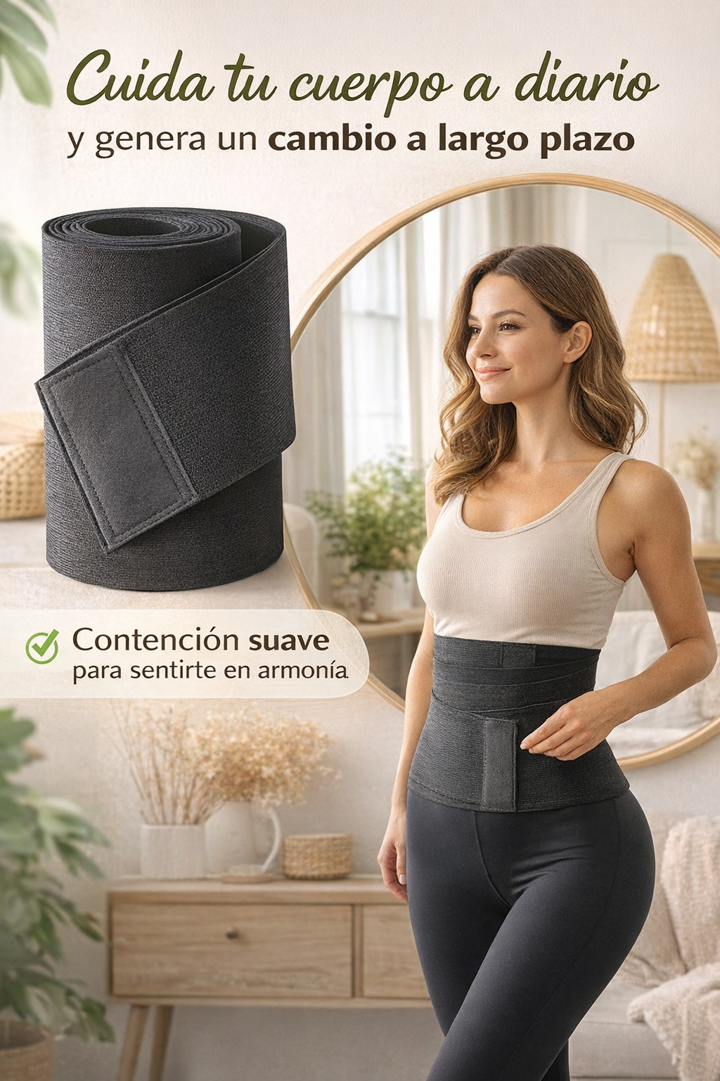 Cinturón de Autocuidado Corporal – Ajuste Flexible – Sensación de Orden y Confort Diario