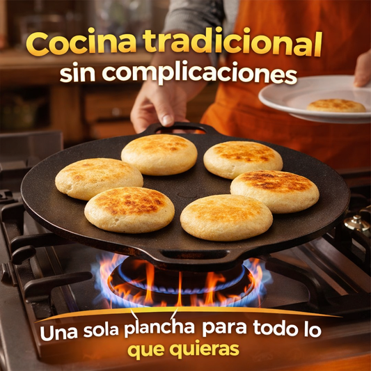 Plancha Antiadherente 30 cm – Multiuso – Resultados Uniformes Desde el Primer Uso