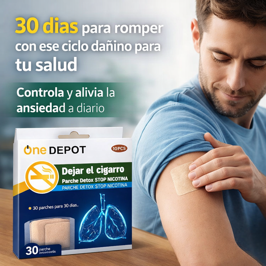 Tratamiento mensual Parche One Depot – Control de Ansiedad – Apoyo para Reducir el Cigarrillo en 30 Días