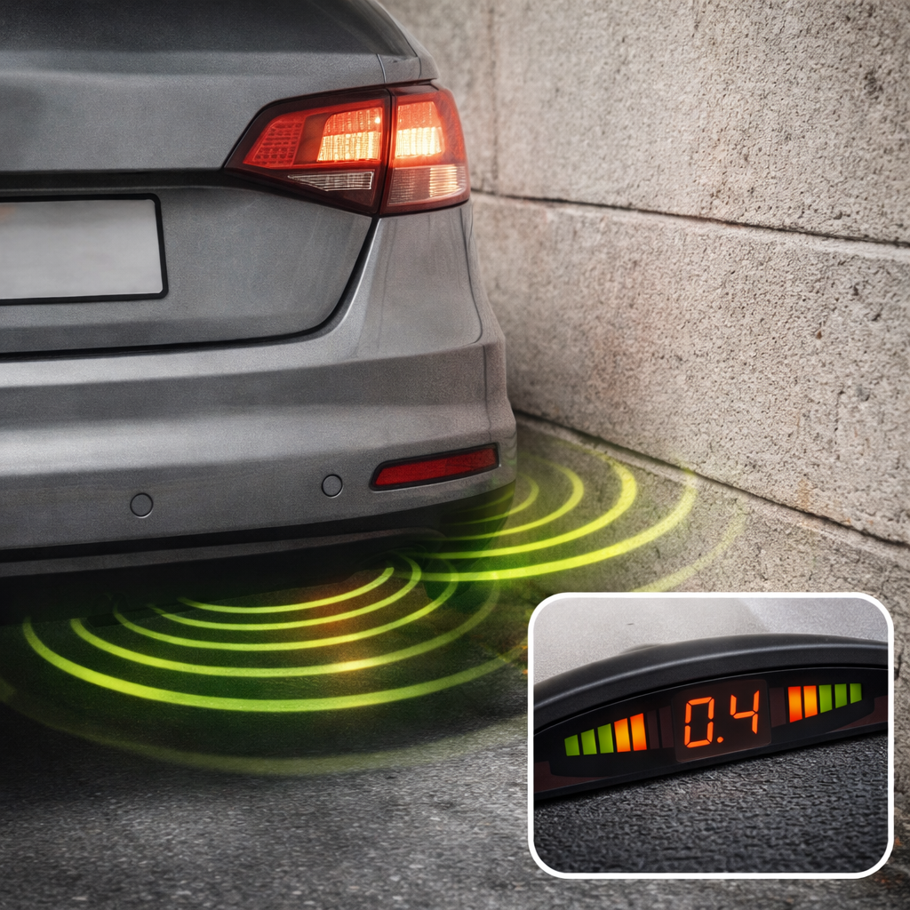 Sensor de Proximidad Vehicular – Alerta de Obstáculos – Conduce con Más Seguridad