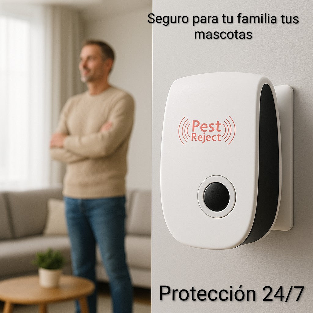 3X1 Repelente Ultrasónico para Ratones – Uso Continuo – Hogar Protegido Día y Noche