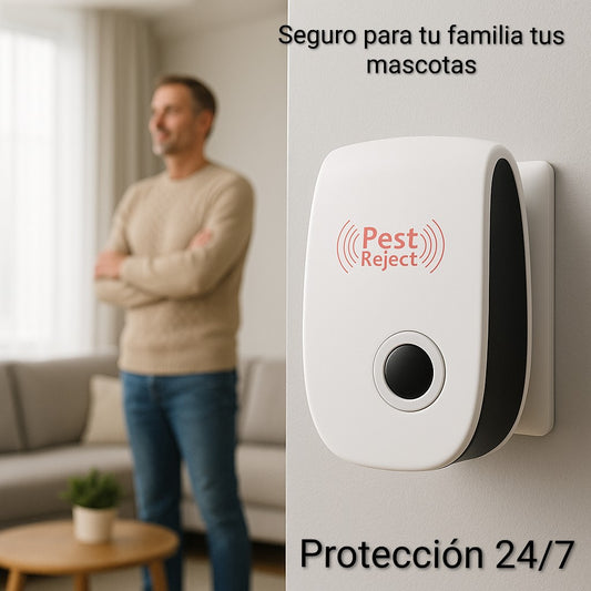 3X1 Repelente Ultrasónico para Ratones – Uso Continuo – Hogar Protegido Día y Noche